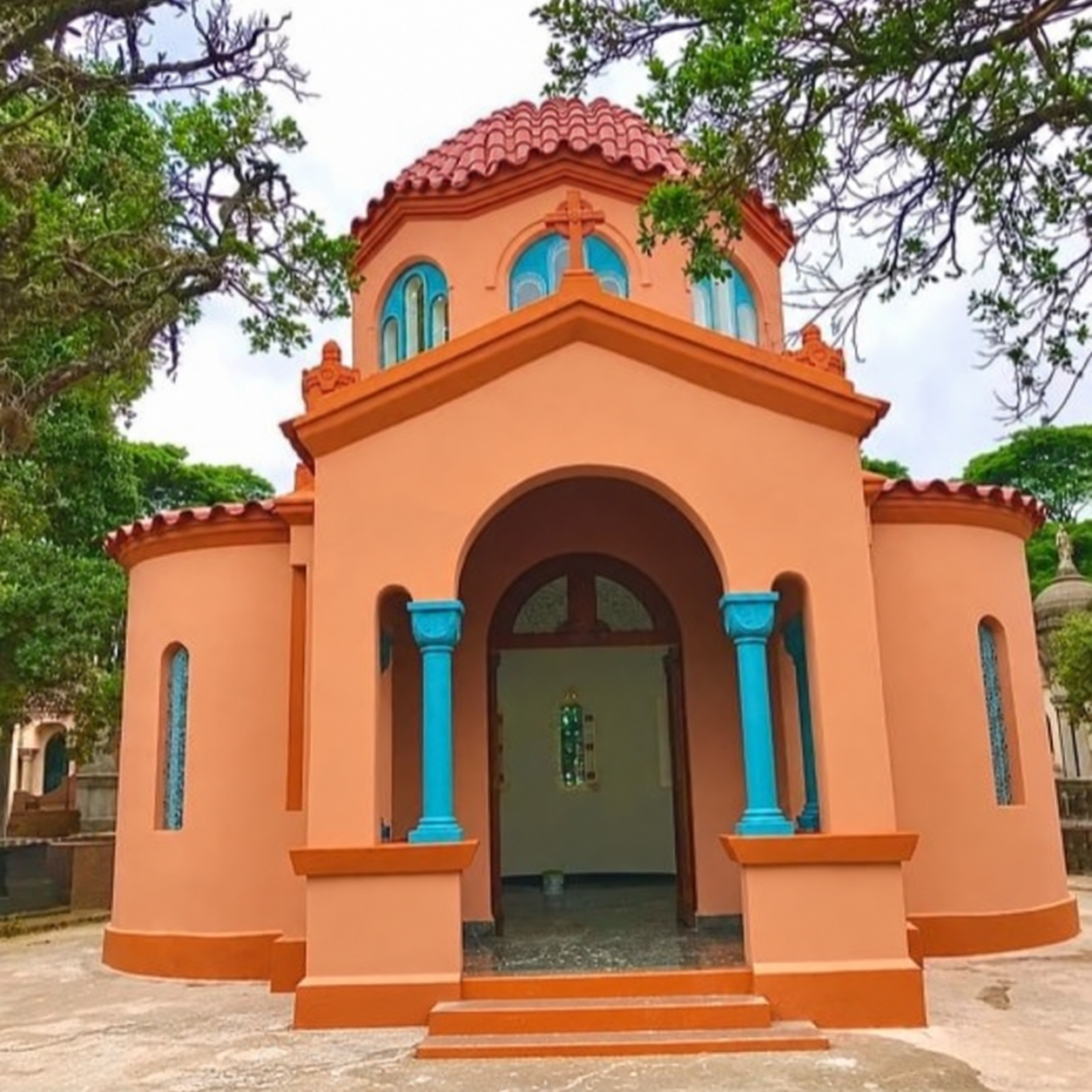 Pintura de fachada de capela