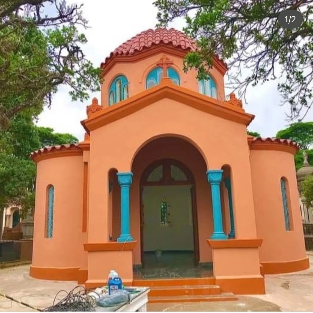 Pintura de fachada de capela